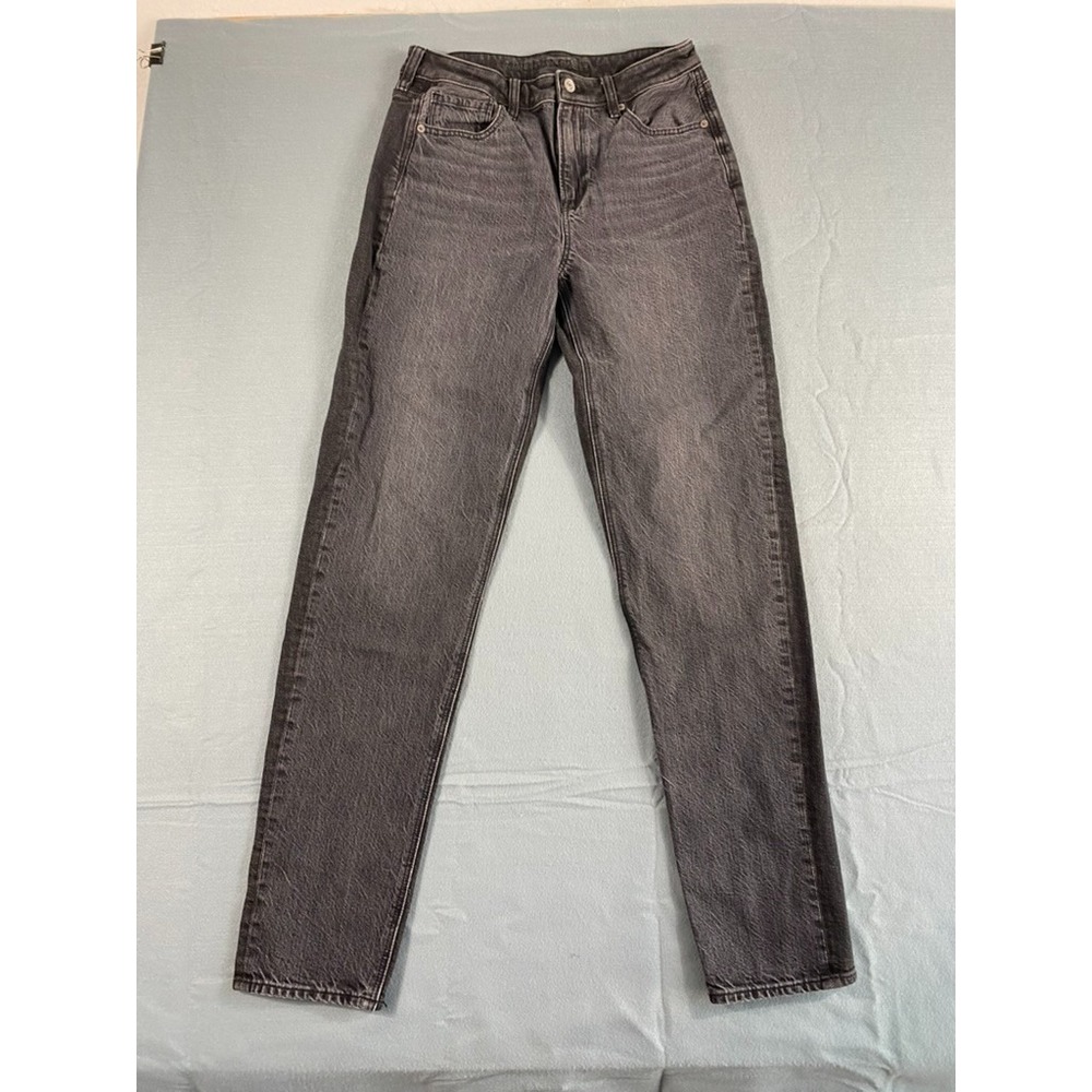 American Eagle Jeans Women Sz 6 Tall X-Long 28x32 Dark Wash Dual Tone